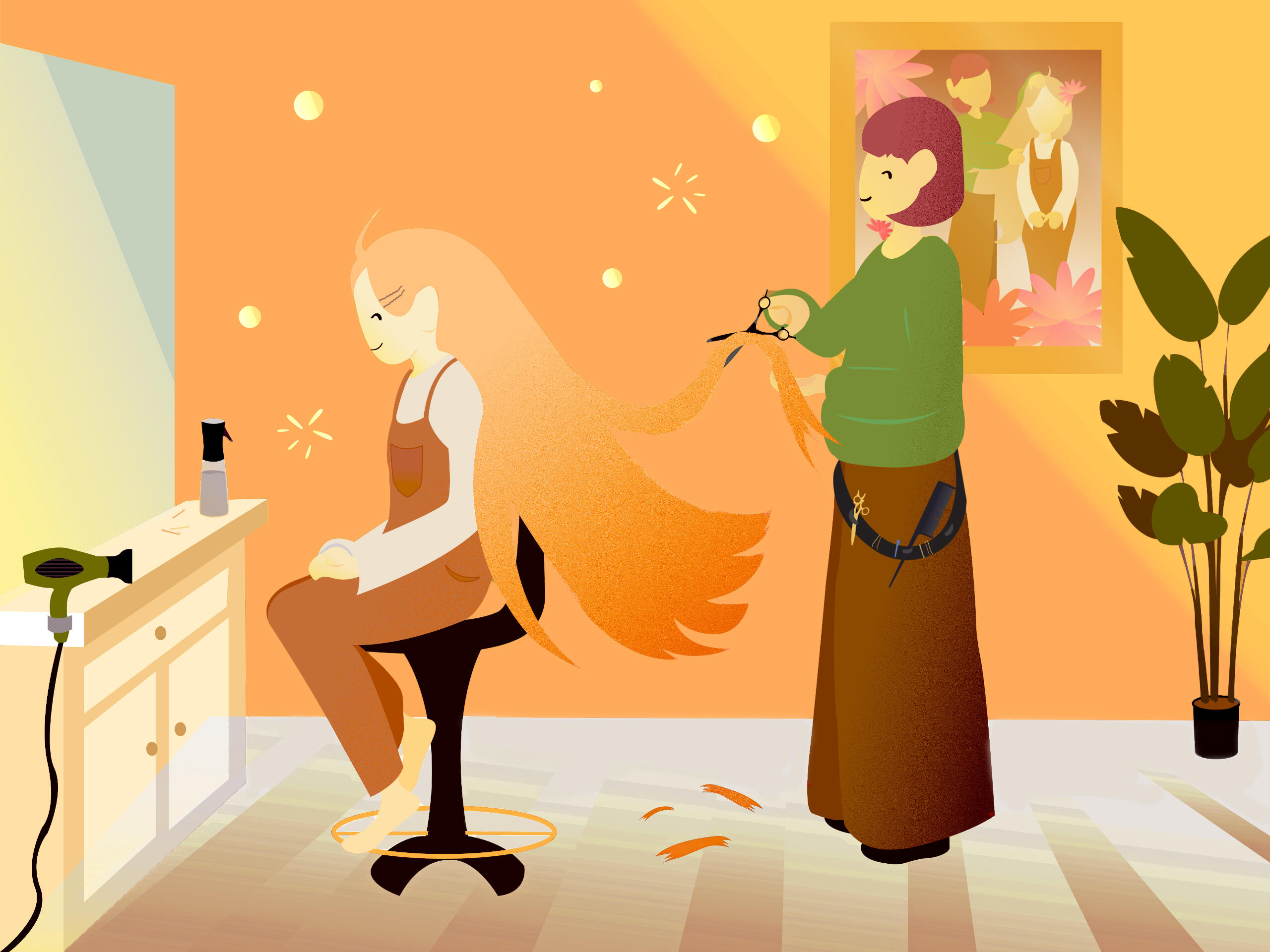 Bonding at Mom's Salon