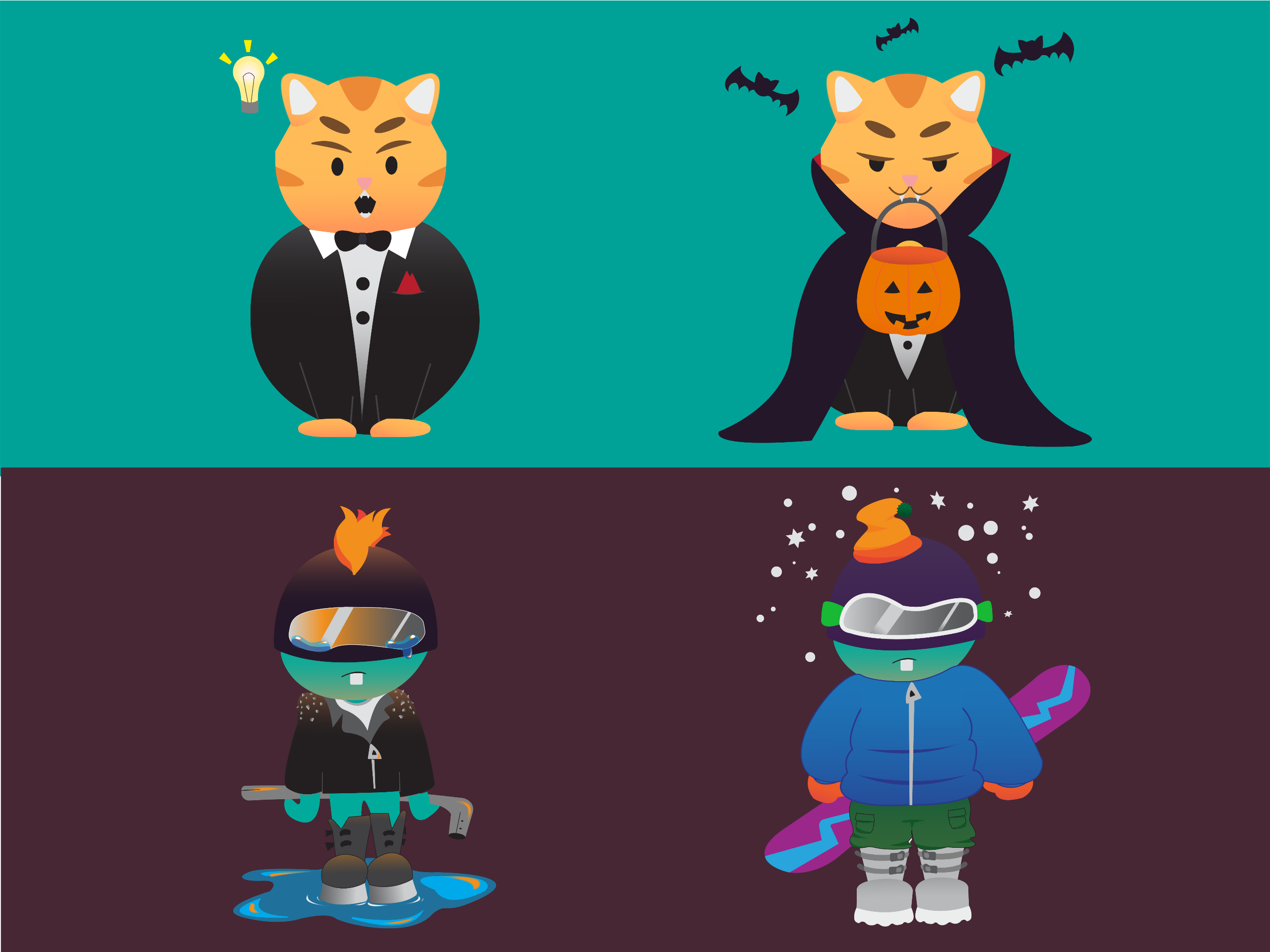 Mascot Alternative Expressions + Costumes