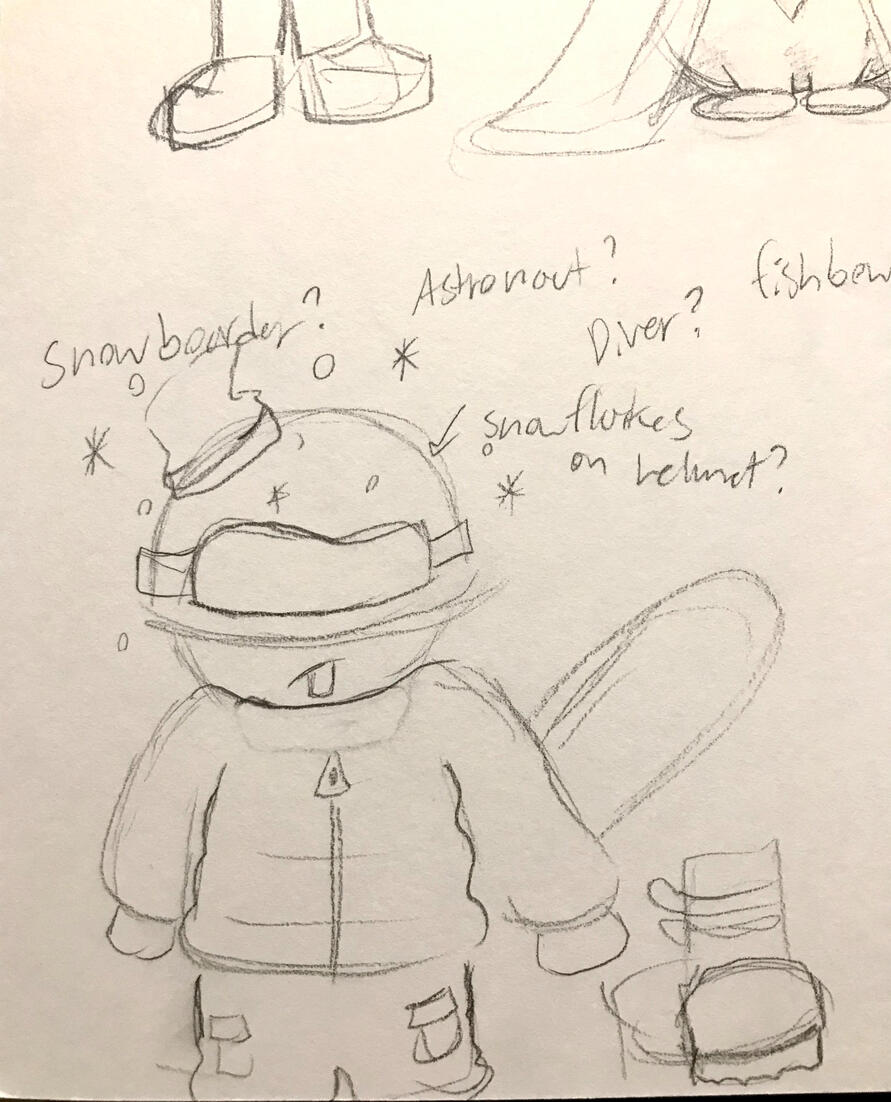 Alien Punk Snowboarder