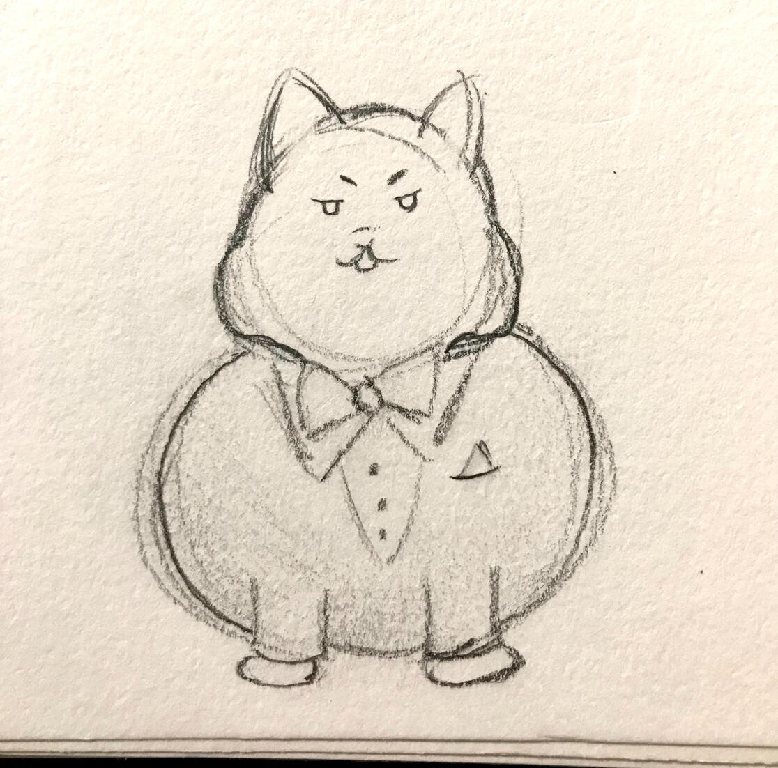 Butler Cat Sketch