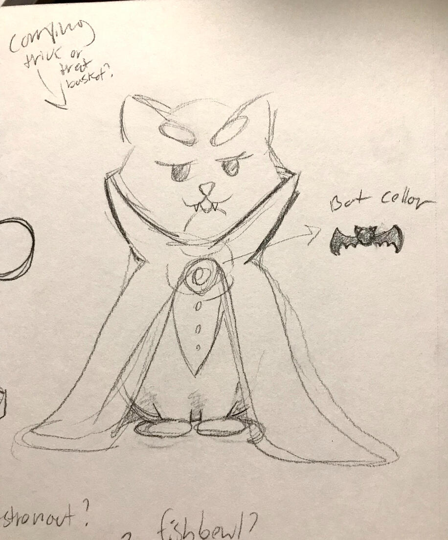 Halloween Butler Cat